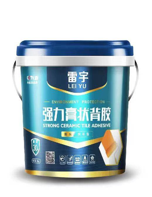 雷宇瓷磚膠，膏狀背膠，雙組份拉毛背膠，專注研發(fā)墻地磚粘貼系統(tǒng)